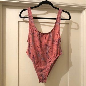 Free People Tropical Bodysuit/Swimsuit/Leotard